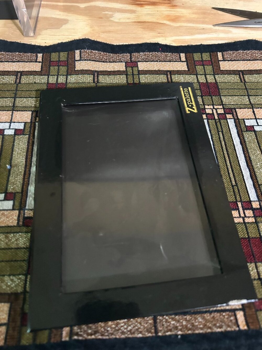 Extra Large Black Z Palette Empty Magnetic Makeup Palette with Clear Window